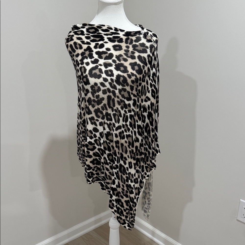 Chico's Leopard Print Poncho